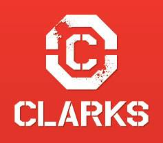 Bikesalon - CHWYTY KIEROWNICY CLARKS #CE 311 LOCK-ON# CZARNY - Clarks logo