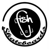 Bikesalon - FISHBOARD FISH SKATEBOARDS #CLASSIC# NIEBIESKI|POMARAŃCZOWY - fishlogo